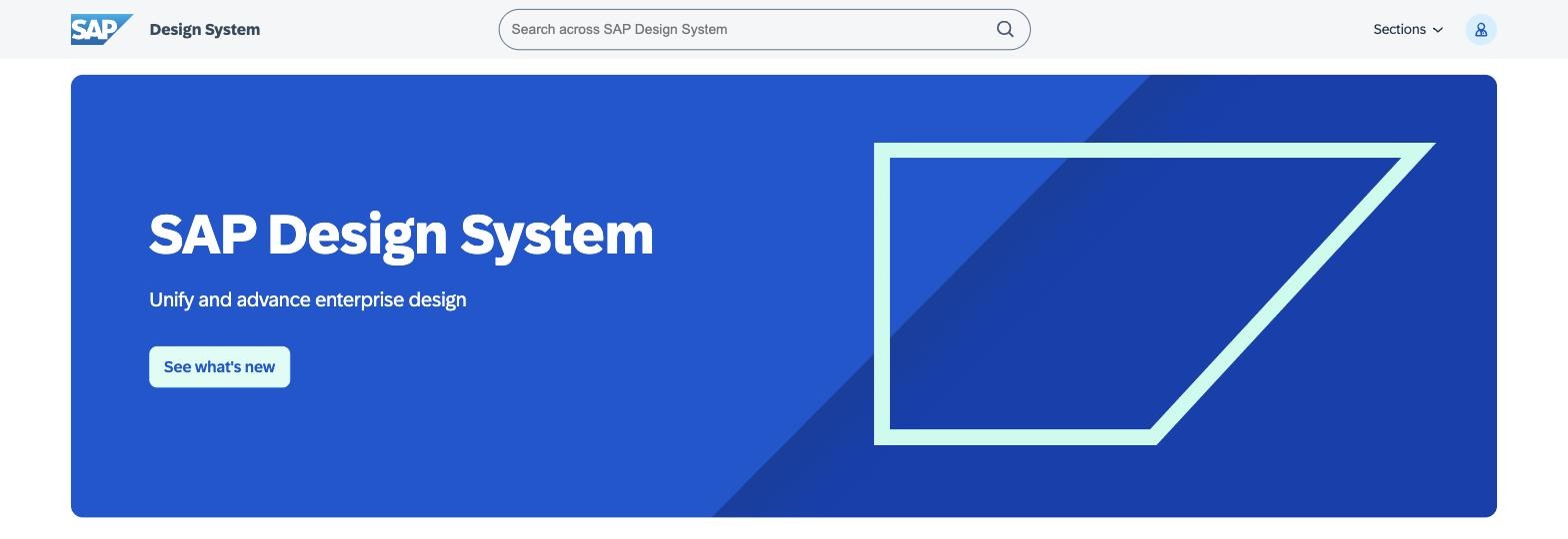 SAP Design System homepage, live 2026