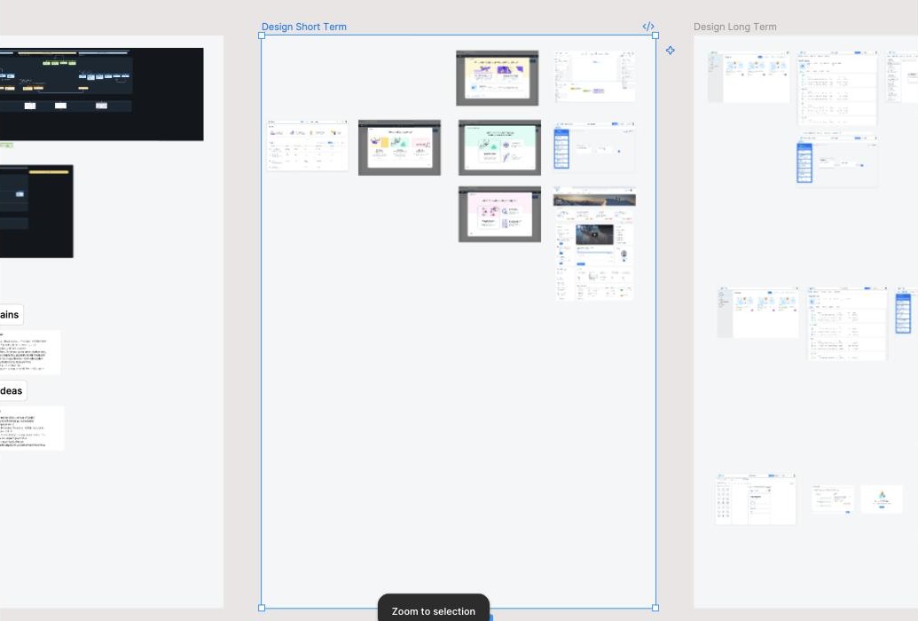Short-term design variations: guided wizard screens for choosing project type