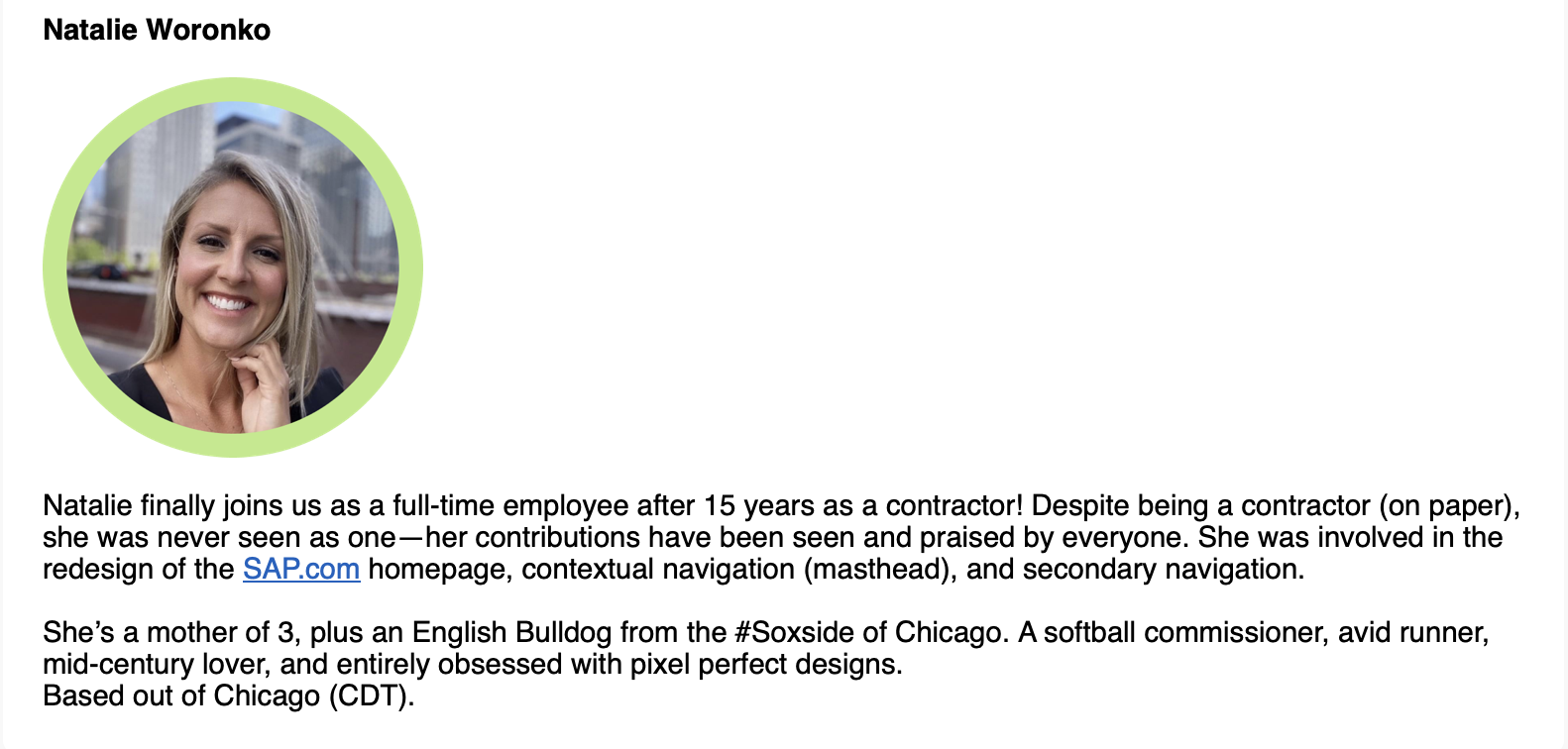 SAP.com homepage design comp showing the account menu's logged-out state, with SAP Log in, Product Log in, and placeholder lorem ipsum text